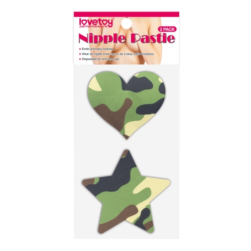 Camo Stars and Heart Nipple P