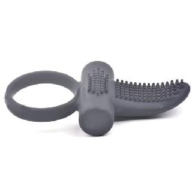 Cock ring with tongue