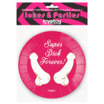 Super Dick Forever Bachelorette Paper Plates