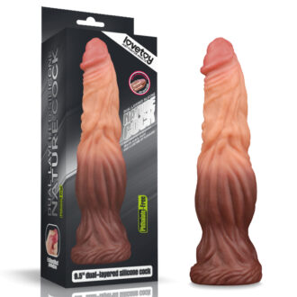 Dual layered Platinum Silicone Cock 9.5'
